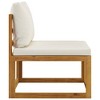 vidaXL Sofa Set Cream White, Natural Wood - 4 of 4