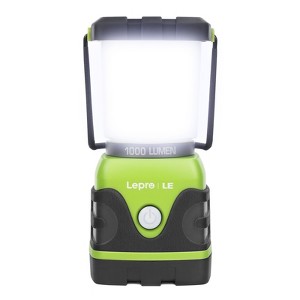 LE 1000LM Battery Powered LED Camping Lantern, Waterproof with 4 Light Modes,Not Rechargeable, ideal for Camping, Emergency Light, Power Outages - 1 of 4