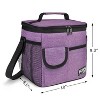 Tirrinia Large Lunch Bag for Women Men, 10.5L Insulated Leakproof Thermal Reusable Lunch Cooler Tote Bag with Front Pockets - 4 of 4