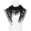 INSPIRE CHIC Lace Rose Floral Tassel Mesh Triangle Head Covering Mantilla Scarves 1Pc - 2 of 4