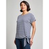 Jones New York Dolman Sleeve Tie Tee - 2 of 3