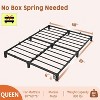Homhougo Bed Frame, Sturdy Metal Platform with Durable Iron Slat Support and Legs, Twin Size 6 Inch Height, Easy Assembly, Storage Space Under Bed - 2 of 4