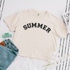 Simply Sage Market Women's Summer Block Short Sleeve Relaxed Fit Cropped Tee - 3 of 3