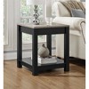 Paramount End Table Black/ Sonoma Oak - Room & Joy: Laminated Particle Board, Lower Storage Shelf, Modern Design - 4 of 4