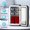 Morfone 6 L/8 Can mini Fridge for Bedroom, Car, Office & Dorm, AC100-120 V/DC 12 V Thermoelectric Cooler&Warmer for Skincare, Food, Drinks. - 4 of 4