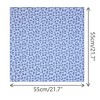 INSPIRE CHIC Women's Floral Printed Blended Cotton Small Square Neck Scarves 21.7x21.7" 1Pc - 3 of 4