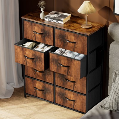 ALEXOUN Drawers Dresser with for Bedroom,with Fabric Drawers and Metal Frame,Storage Tower Organizer for Closet, Kids Room, Living Room