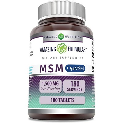 Amazing Formulas OptiMSM 1500 Mg 180 Tablets