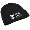 The Flash Star Labs Logo Knit Beanie for Men and Women, Black - 4 of 4