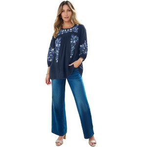 Roaman's Boho Floral Tunic - 1 of 4