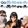 Big Dot of Happiness 2026 Light Blue Graduation Glasses - Paper Card Stock Party Photo Booth Props Kit - 10 Count - 2 of 4
