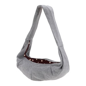 Unique Bargains Pet Sling Carrier Pet Sling Escape Proof Gray - 1 of 4