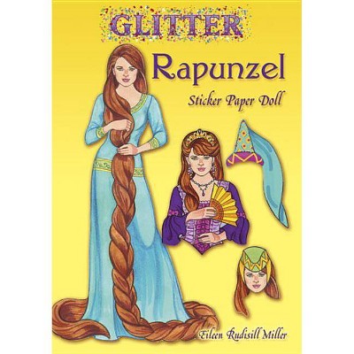 Glitter Rapunzel Sticker Paper Doll - (Dover Little Activity Books Paper Dolls) by  Eileen Rudisill Miller (Paperback)