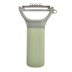 BergHOFF Balance Stainless Steel Y-Peeler with Zester 5", Recycled Material - 1 of 4