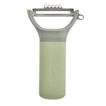 BergHOFF Balance Stainless Steel Y-Peeler with Zester 5", Recycled Material