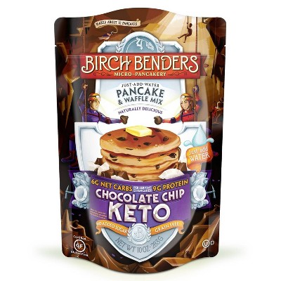 Birch Benders Gluten Free Keto Chocolate Chip Pancake & Waffle Mix - 10oz