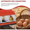 3/ 4 Hole Metal Chicken Nesting Box with Removable Roll-Out Tray Easy Egg Collection & Clean Galvanized Steel Laying Box, for Backyard Coop Orange - 4 of 4