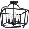Quoizel Lighting Blanche 4 - Light Semi-Flush Mount in  Matte Black - 3 of 4
