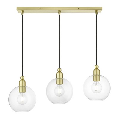Livex Lighting Downtown 3 - Light Chandelier in  Satin Brass