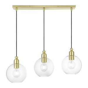 Livex Lighting Downtown 3 - Light Chandelier in  Satin Brass - 1 of 1