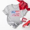 Simply Sage Market Watercolor Flag Coquette Short Sleeve Tee - 3 of 4