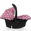 Bayer Design: Doll Deluxe Car Seat - Pink & White Stars, For Dolls Up To 18" - 3 of 4
