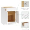 Kitchen Base Cabinet, Unassembled Cabinet with Adjustable Shelf without Top - 4 of 4