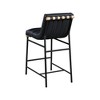 Meridian Furniture,Burke Black Vegan Leather Counter Stool - 3 of 4