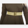 Anna-Kaci Wide Elastic Waist Belt with Gold Tone Clasp for Women - 2 of 4