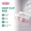 Sterilite Clip Box, Stackable Storage Bin with Latching Lid, Plastic Container to Organize Office, Crafts, Home, Clear Base and Lid - image 2 of 4