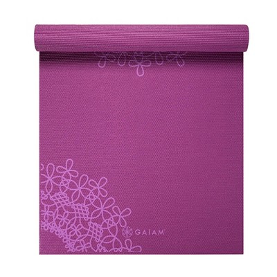 Gaiam Premium Yoga Mat - Pink Athenian (6mm) : Target