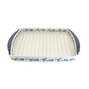 Blue Rose Polish Pottery P191 Manufaktura Bacon Cooker - 1 of 2