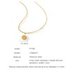 Clotth Gold Sun Pendant Necklace for Women, Dainty Celestial Jewelry with Radiant Charm, Minimalist Gold Tone Chain - 40+5 cm - 3 of 4