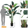 Bird of Paradise Artificial Bird of Paradise Plant 6FT(72in) Fake Palm Tree  with 14 Trunks Faux Leaves - 2 of 4