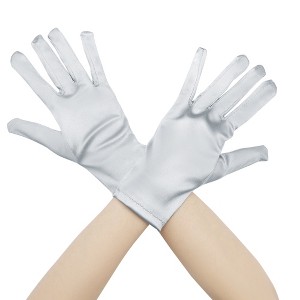 INSPIRE CHIC Women's Satin Lightweight Wrist Length Gloves - 1 of 4