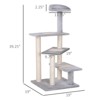 40" 5-Level Revolving Stair Cat Tree Scratcher Climbing Activity Tower with Play Center and Resting Perch - 3 of 4