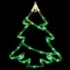Northlight Lighted Christmas Tree Window Silhouette Decoration - 15" - Green and Yellow Lights - 2 of 4