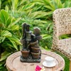 NAYSAYE Fountain Decorative Water Feature Antique Pump Design for Garden Patio Indoor Outdoor, Brown, 3.9"*13.6"*3.3" - 4 of 4