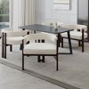NicBex Chenille Dining Chairs Set of 2,Comfy Kitchen Chair with Curved Open Back for Dining Room,Kitchen - 4 of 4
