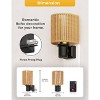YANSUN 1W Plug-in Light-Controlled Night Light, Golden Ring Boho Rope Shade, Black Base with Copper Electroplating, Warm 2700K Dimmable - 4 of 4