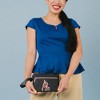 Disney Wallet, Double Pocket Wristlet, Snow White Script Debossed, Castle Emblem Rose Gold, Black, Vegan Leather - 4 of 4
