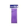 JAM Paper Plastic Sliding Pencil Case Box with Button Snap Purple 2166513300