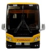 Prevost H3-45 Coach Bus "Tornado Bus Company" Yellow with Graphics Limited Ed 1/87 (HO) Scale Diecast Model by Iconic Replicas - 4 of 4