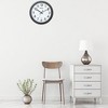 Impecca 12 Inch Quiet Movement Wall Clock - Grey, 4-Pack - image 2 of 3