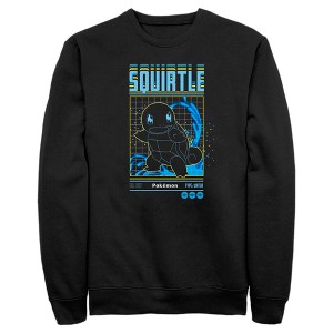 Men's Pokemon Squirtle Retro Grid Sweatshirt - 1 of 4