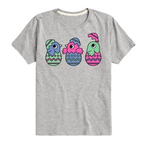 Boys' - Instant Message - Chicks In Eggs Short Sleeve Graphic T-Shirt - 1 of 4