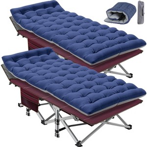 Docred Folding Camping Cot with Mattress & Carry Bag for Adults – Standard & Oversized XXL, Single & 2-Pack Outdoor Sleeping Bed Options - 1 of 4