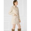 INSPIRE CHIC Women's Turn Down Collar Single Breasted Winter Outwear Overcoat - 4 of 4