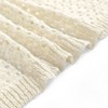Front Tie V Neck Crochet Sweater Caridigan Long Sleeve Mesh Cover Up Tops Sheer Cardigan - 3 of 4