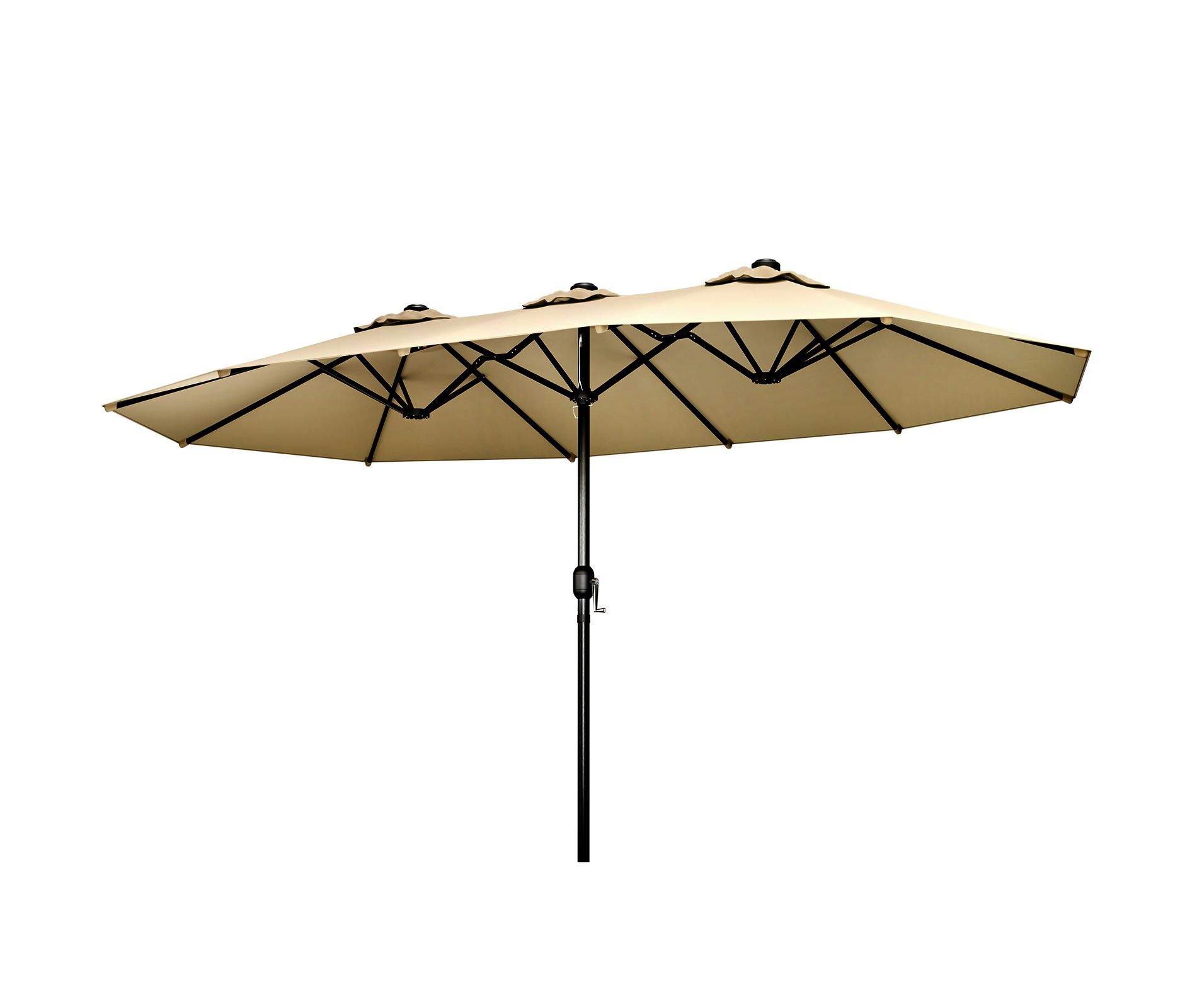 DSVIMOY 15FT Patio Umbrellas, Large Table Umbrella for Outdoor Patio, Outdoor Umbrella with Crank Handle
